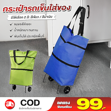 กระเป๋ารถเข็นใส่ของ