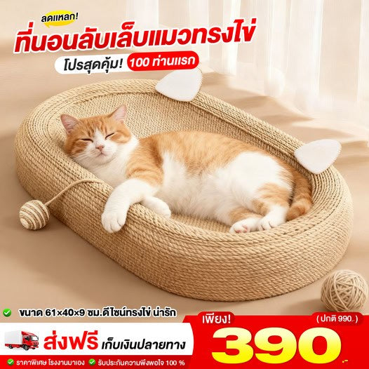 ที่นอนลับเล็บแมวทรงไข่